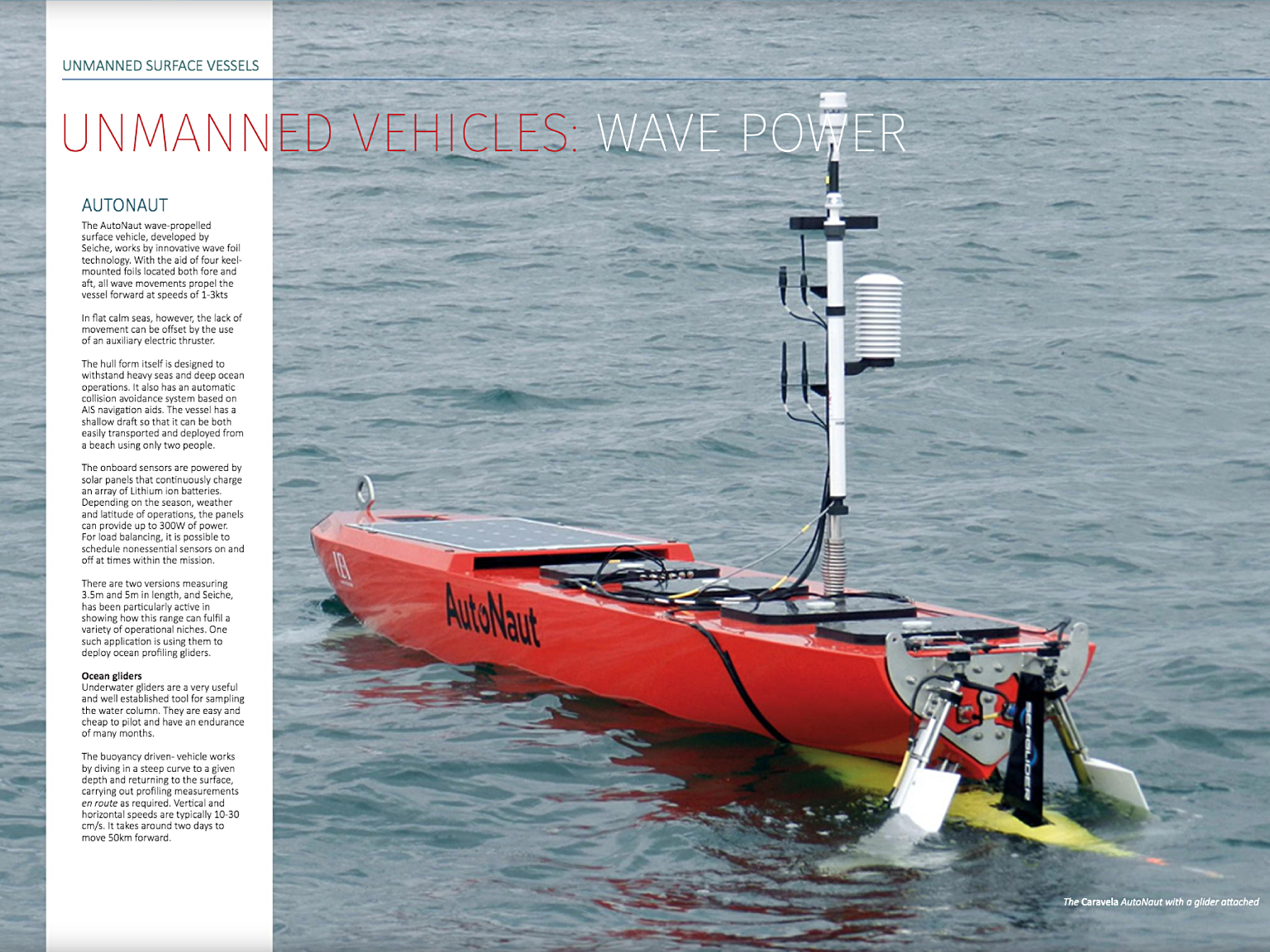 Unmanned Vehicles: - Seiche